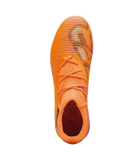 Womens/ladies Future 8 Match Snug Fit Artificial Ground Football Boots Orange Black Puma