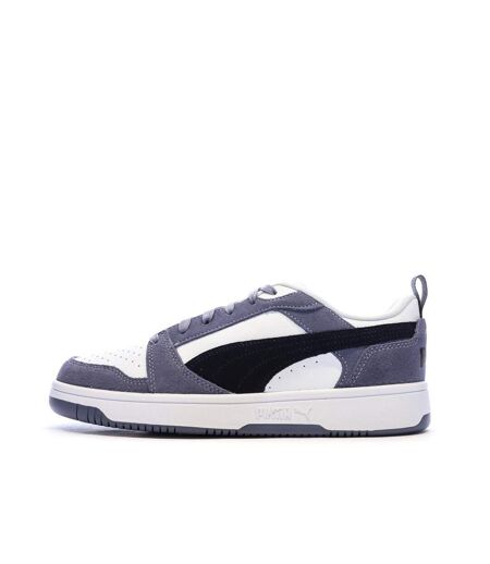 Baskets blanches/noires/bleu mixte puma caven 2.0