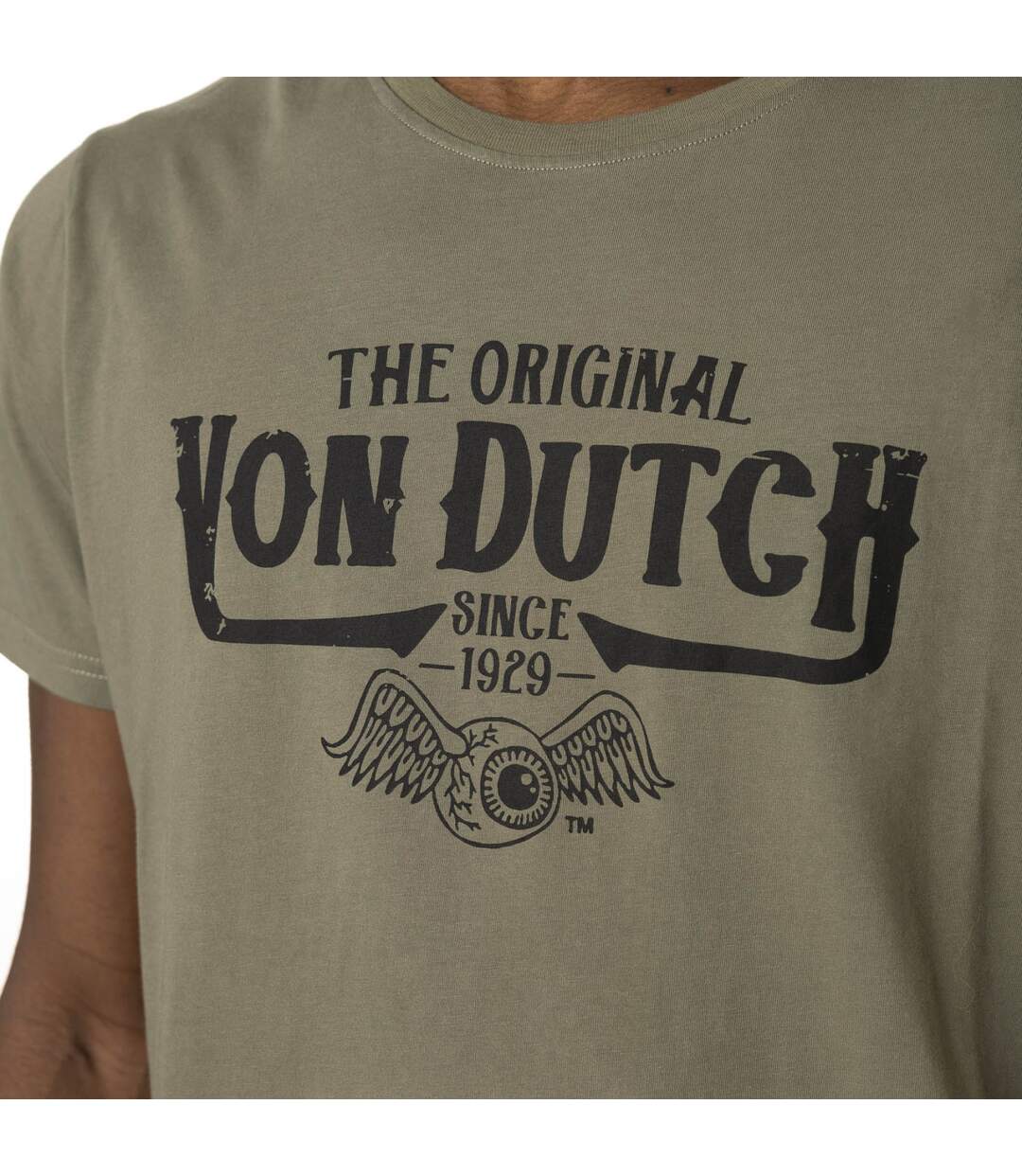 T-shirt homme col rond avec print en coton Orig Vondutch