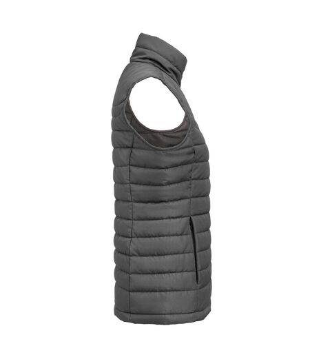 Womens/ladies Arches Padded Bust Gilet Steel Grey James Harvest