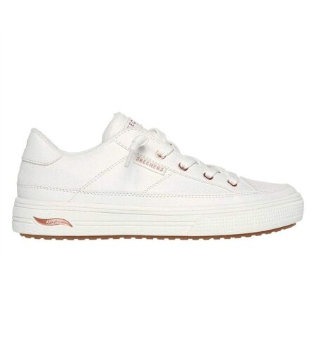 Baskets Arcade On My Way Femme Blanc Rose Doré Skechers