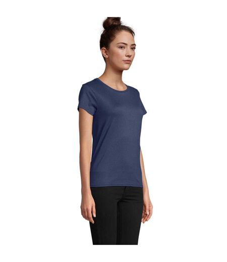T-shirt Pioneer Femme Bleu Denim SOLS