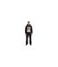 Mens Spike Island Graphic Print Overhead Hoodie Black Pretty Green-1