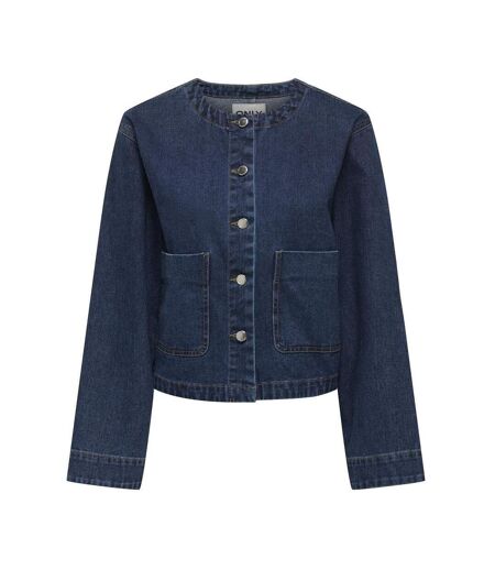 Veste en jean bleu foncé femme only palma