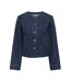 Veste en jean bleu foncé femme only palma-1
