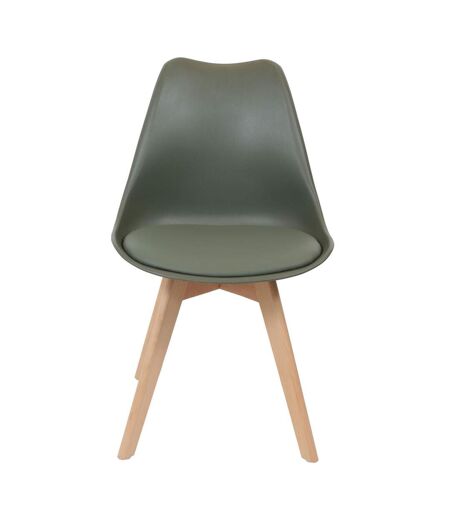 Chaise scandinave avec cousin Cocooning - Vert kaki