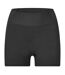 Womens/ladies Opaque Mini Shorts Black USA Pro-2