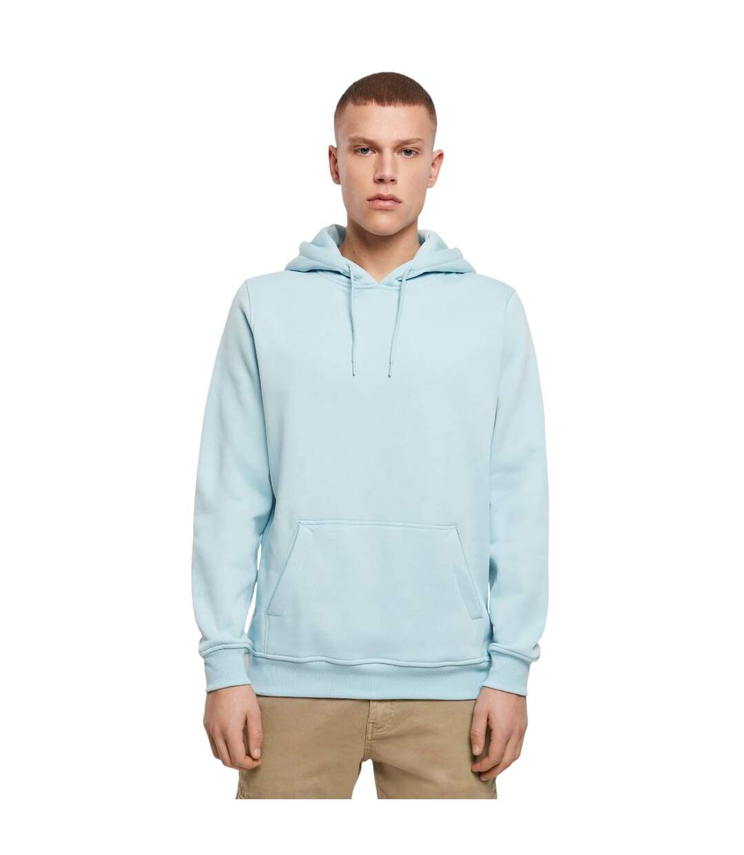 Sweat À Capuche Homme Bleu Océan Build Your Brand-2