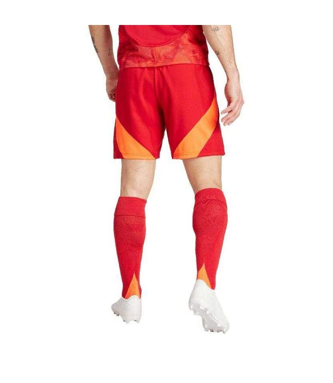 Short Entraînement Tiro Competition Homme Rouge Orange Adidas-3