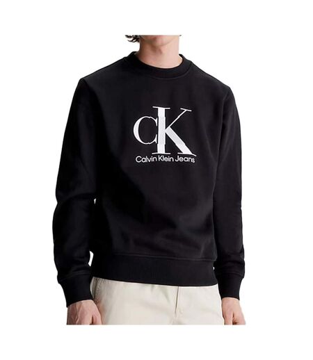 Sweat Noir Homme Calvin Klein Jeans Disrupted - S