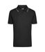 Polo Homme Noir Blanc James And Nicholson-1