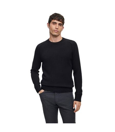 Sweat Manches Longues Raglan Homme Noir Boss