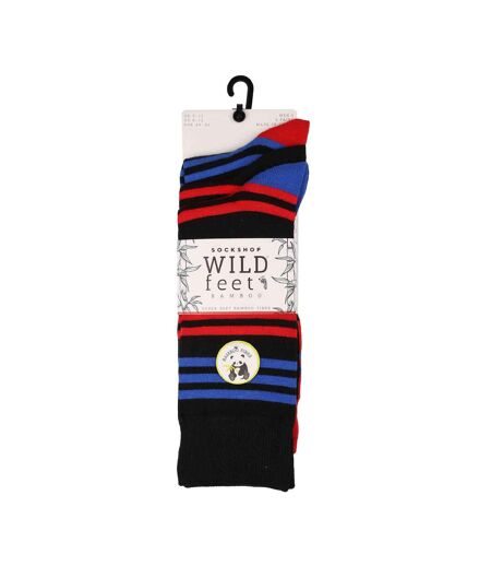 3 Pack Mens Colourful Modern Patterned Bamboo Dress Socks