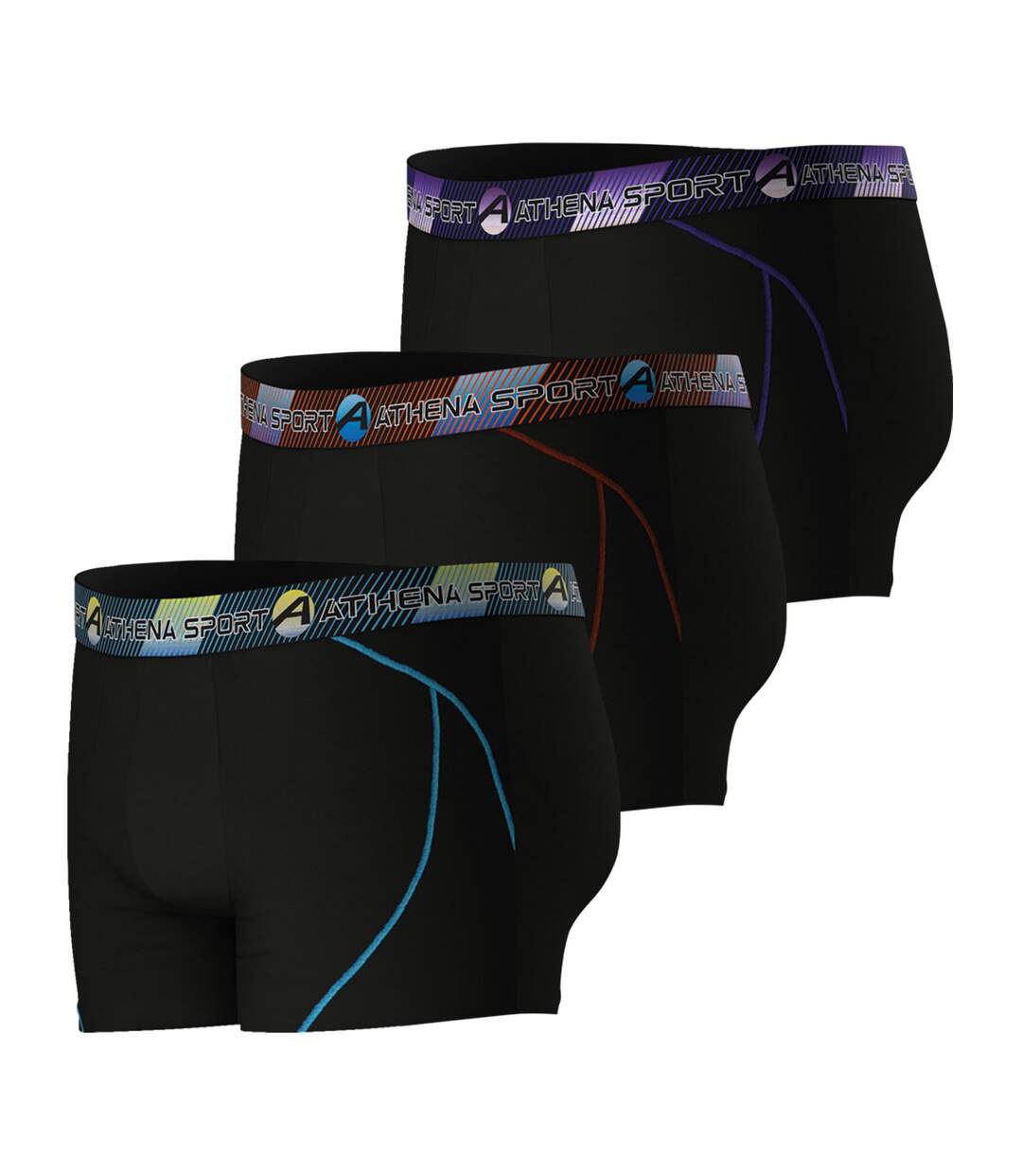 Lot de 3 boxers longs homme Training Dry-3