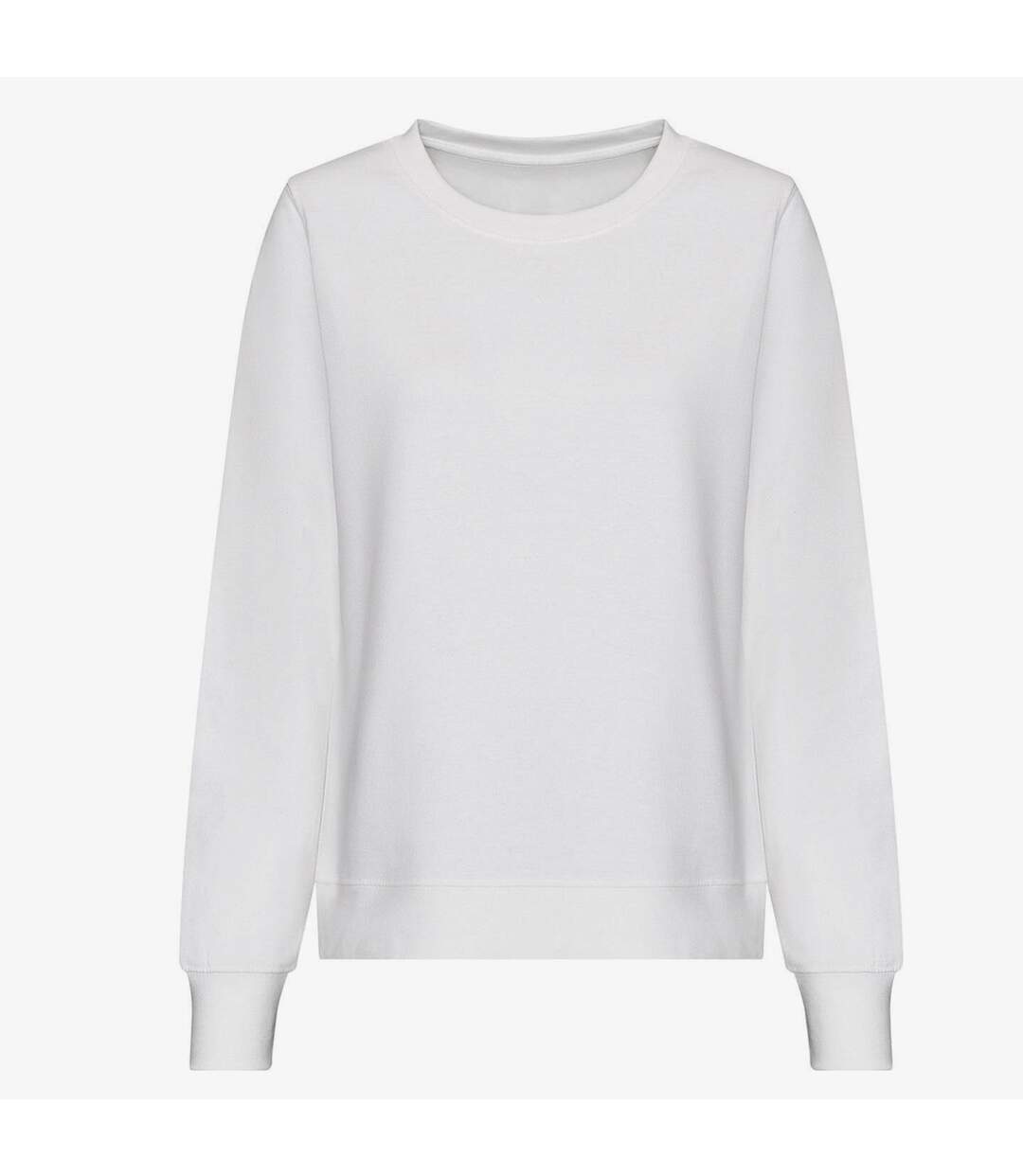 Womens/ladies sweatshirt arctic white Awdis