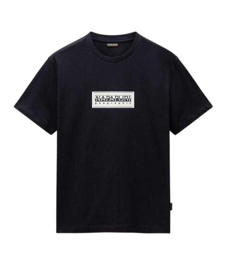 Mens Box Logo T-shirt Black Napapijri