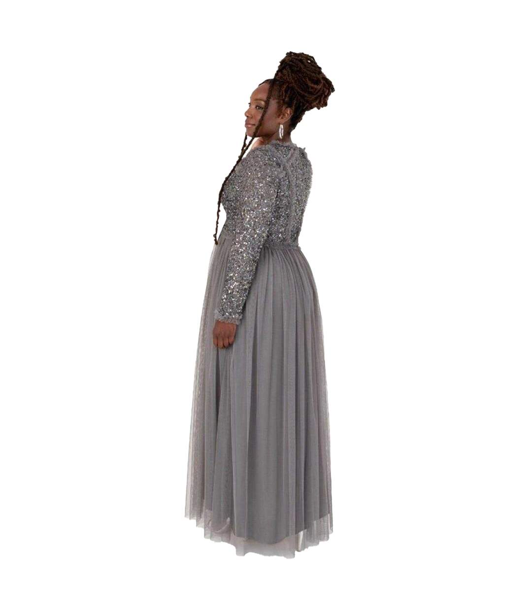 Robe Longue Officiel Femme Anthracite Maya Deluxe-2