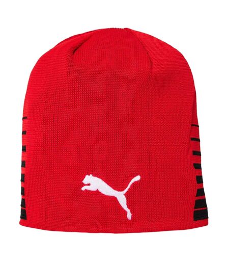 Mens Liga Reversible Beanie Red Black Puma