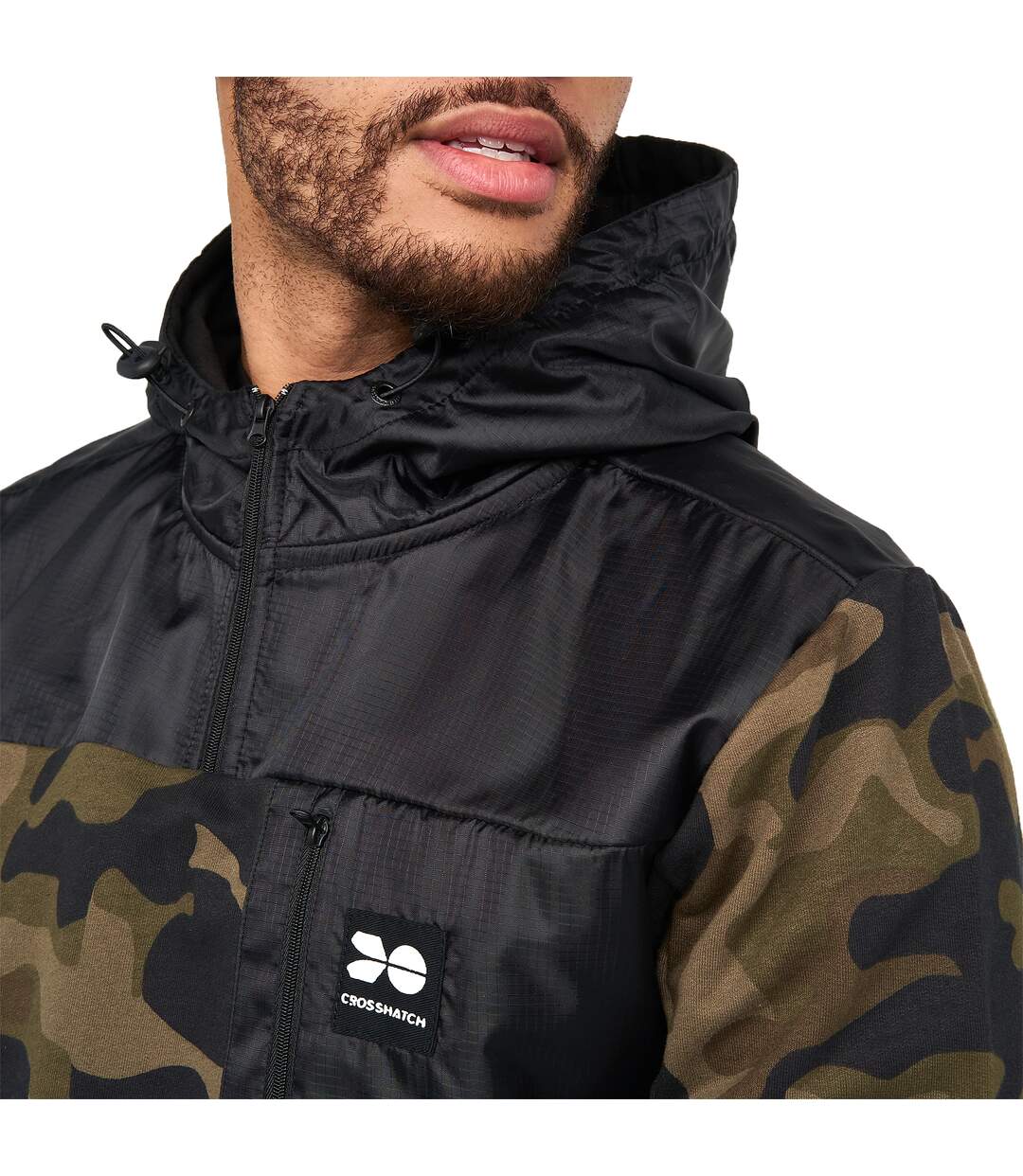 Mens Velmax Hoodie Forest Camo Crosshatch-4