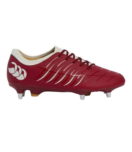 Mens Phoenix 2.0 Lace Up Soft Ground Rugby Boots Red Dahlia Canterbury
