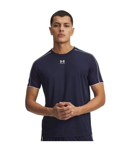 T-shirt Challenger Train Homme Bleu Marine Blanc Under Armour