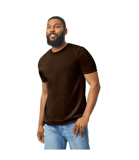 T-shirt Motif/style Uni Softstyle Adulte Chocolat Foncé Gildan