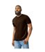 T-shirt Motif/style Uni Softstyle Adulte Chocolat Foncé Gildan-1