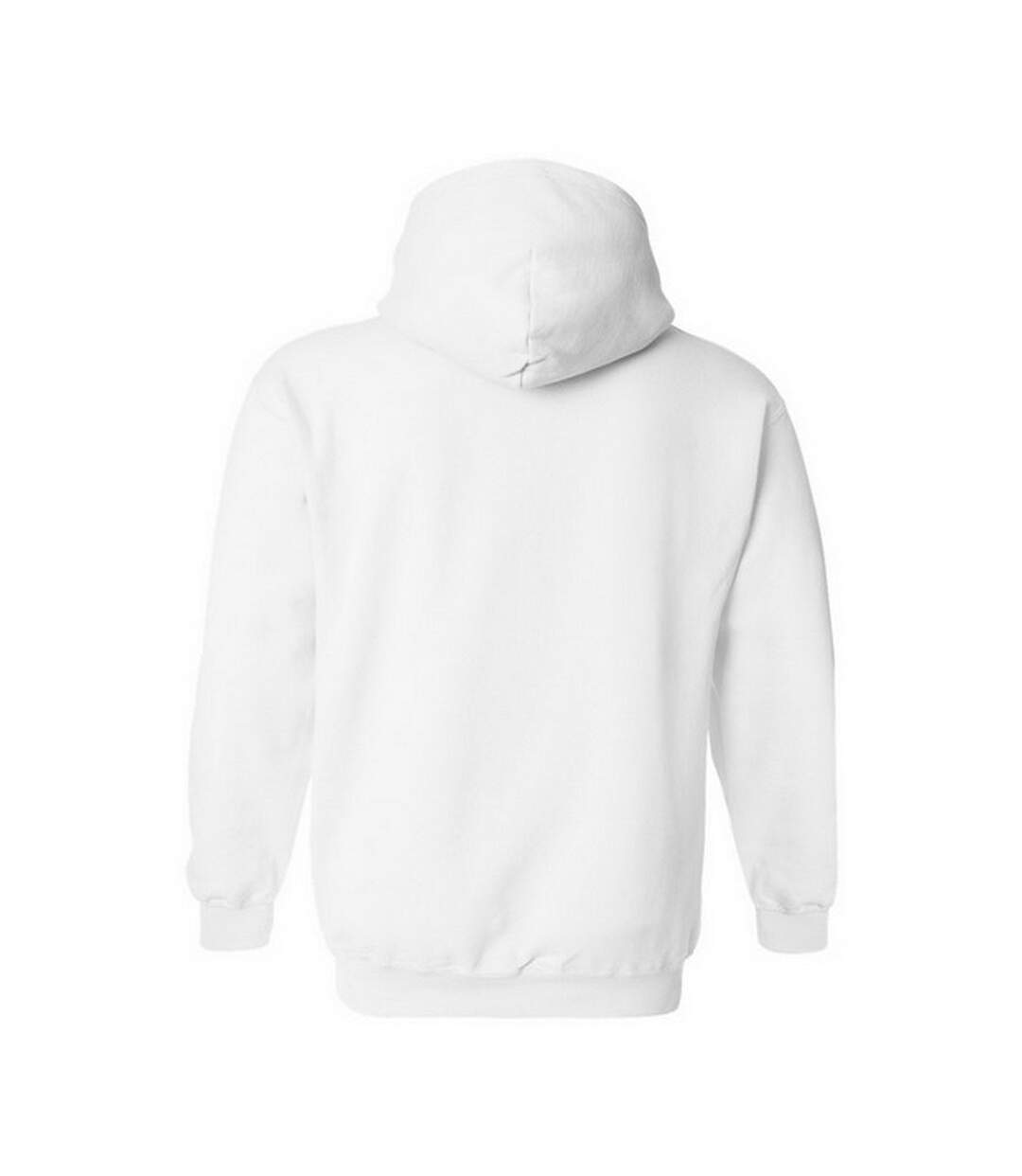 Sweatshirt à capuche unisexe blanc Gildan-2