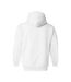 Sweatshirt à capuche unisexe blanc Gildan-2