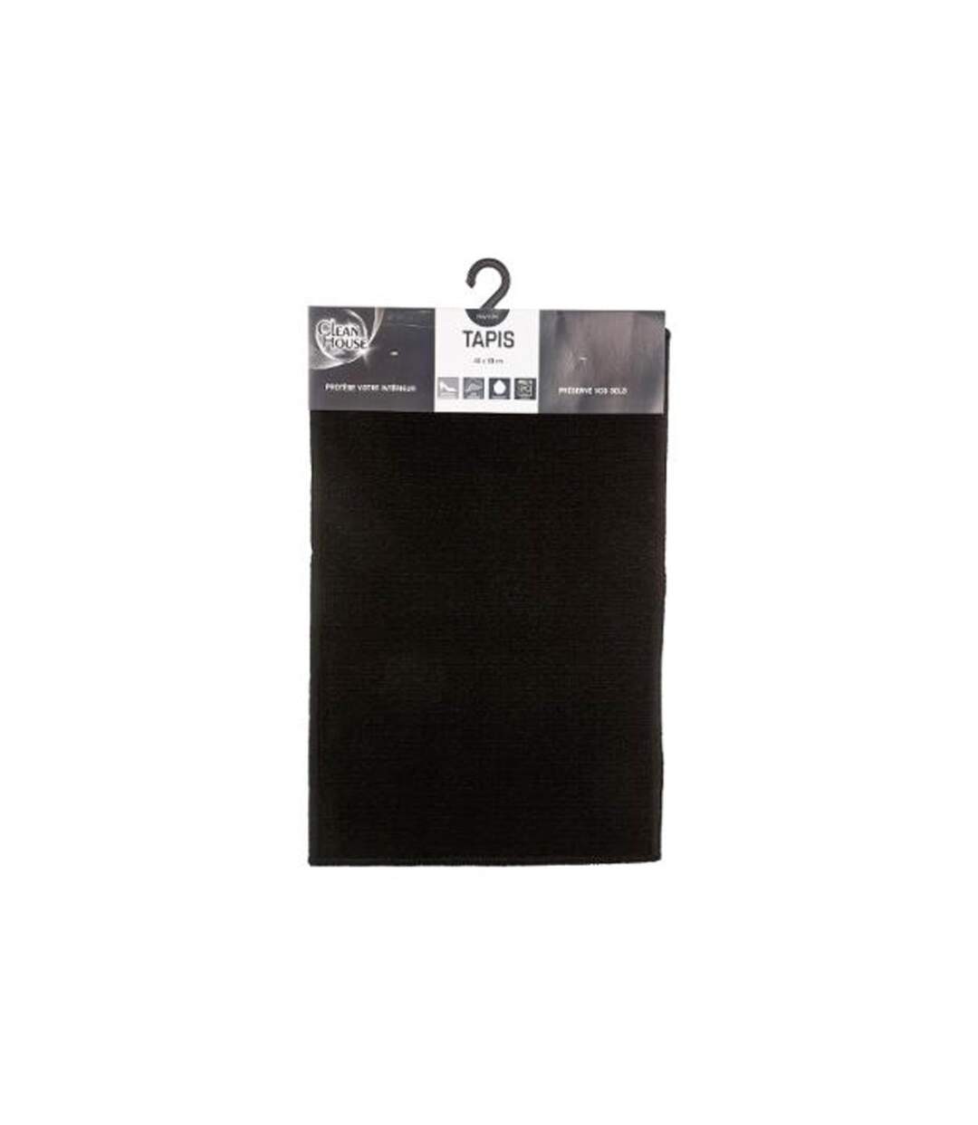 Tapis Uni Anti-dérapant Protect 40x60cm Noir-2