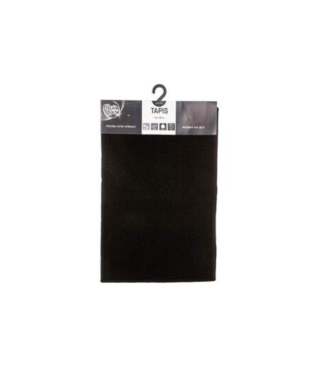 Tapis Uni Anti-dérapant Protect 40x60cm Noir