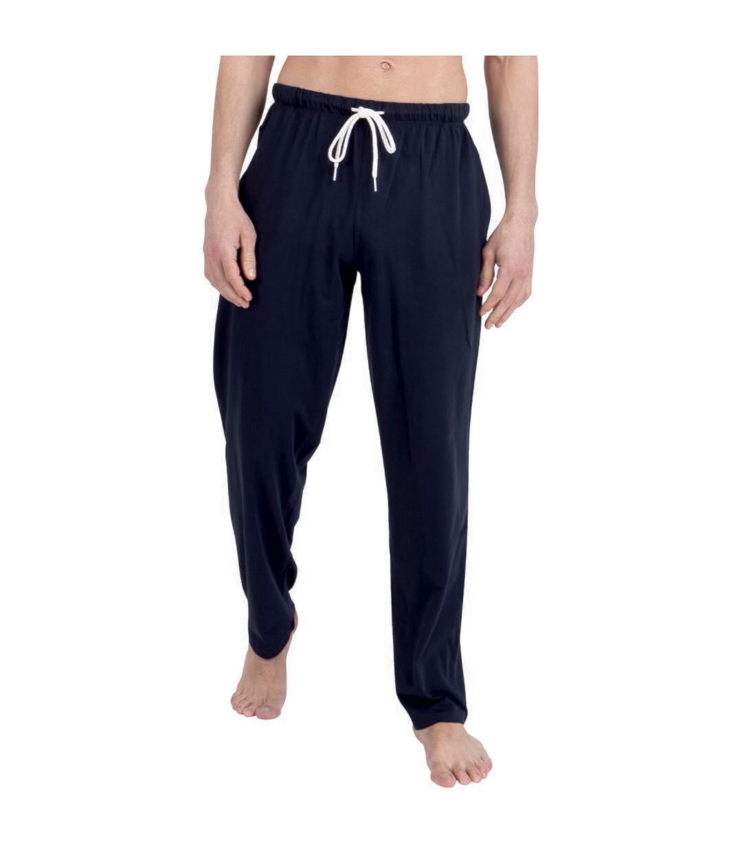 Pyjama long col rond homme Rayures Ocean Club Athena-2
