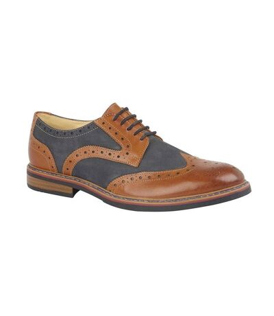 Chaussures brogue homme marron / bleu marine Roamers