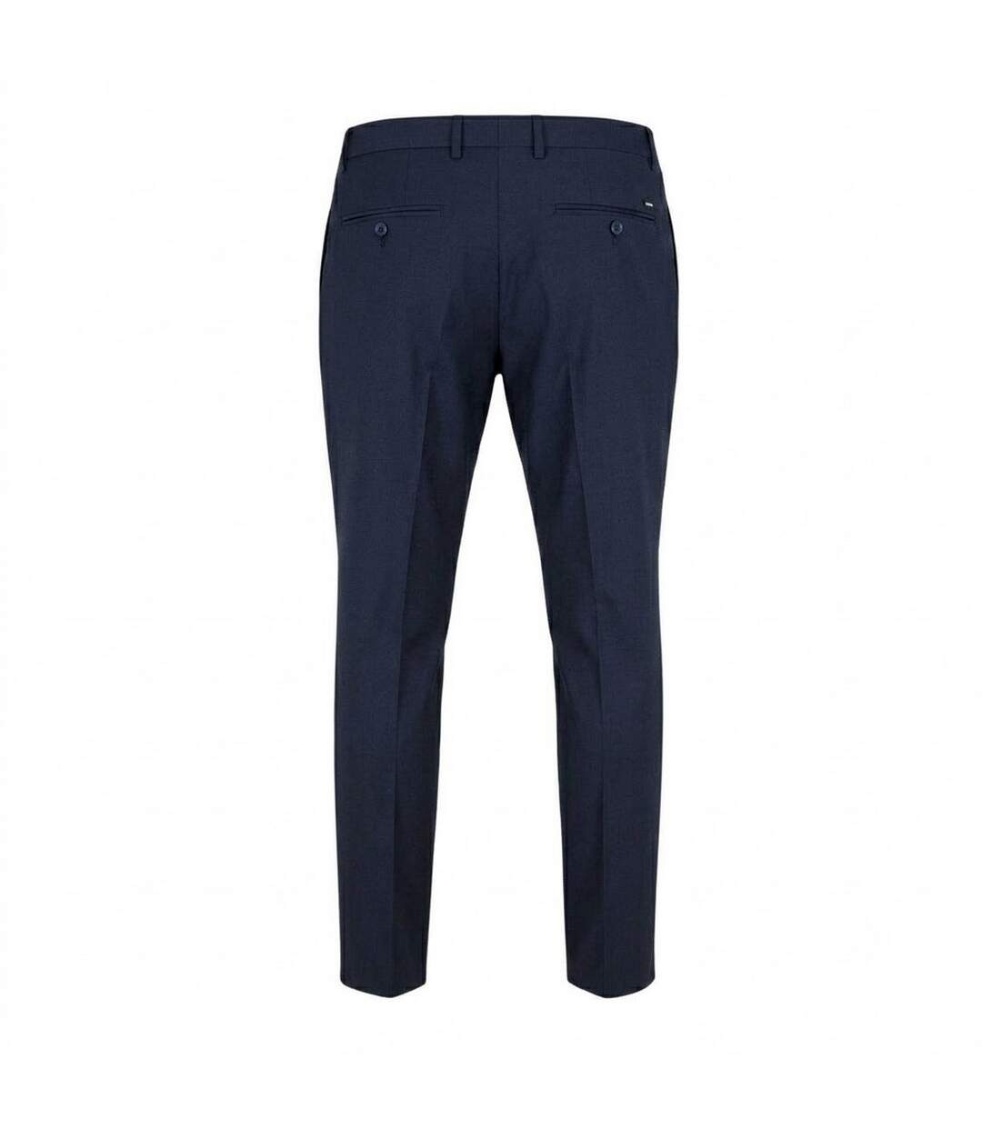 Mens Leon Straight Leg Trousers Dark Blue Boss-2