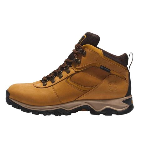 Mens Mt. Maddsen Leather Mid Cut Waterproof Hiking Boots Wheat Timberland