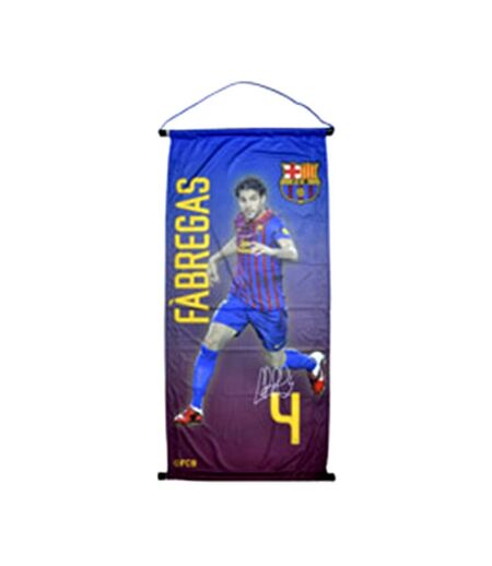 FC Barcelona Official Cesc Fabregas Soccer Player Pennant (Multicoloured) (Medium)