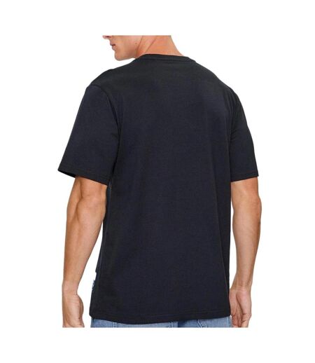 T-shirt noir homme converse chucks retro collegiate - l