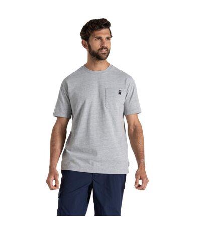 Mens Wakefield Workwear Pocket T-shirt Soft Grey Marl Craghoppers