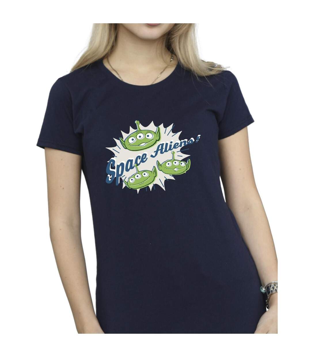Disney T-shirt en coton Femmes/Ladies Toy Story Aliens (Bleu marine) - UTBI44291-3