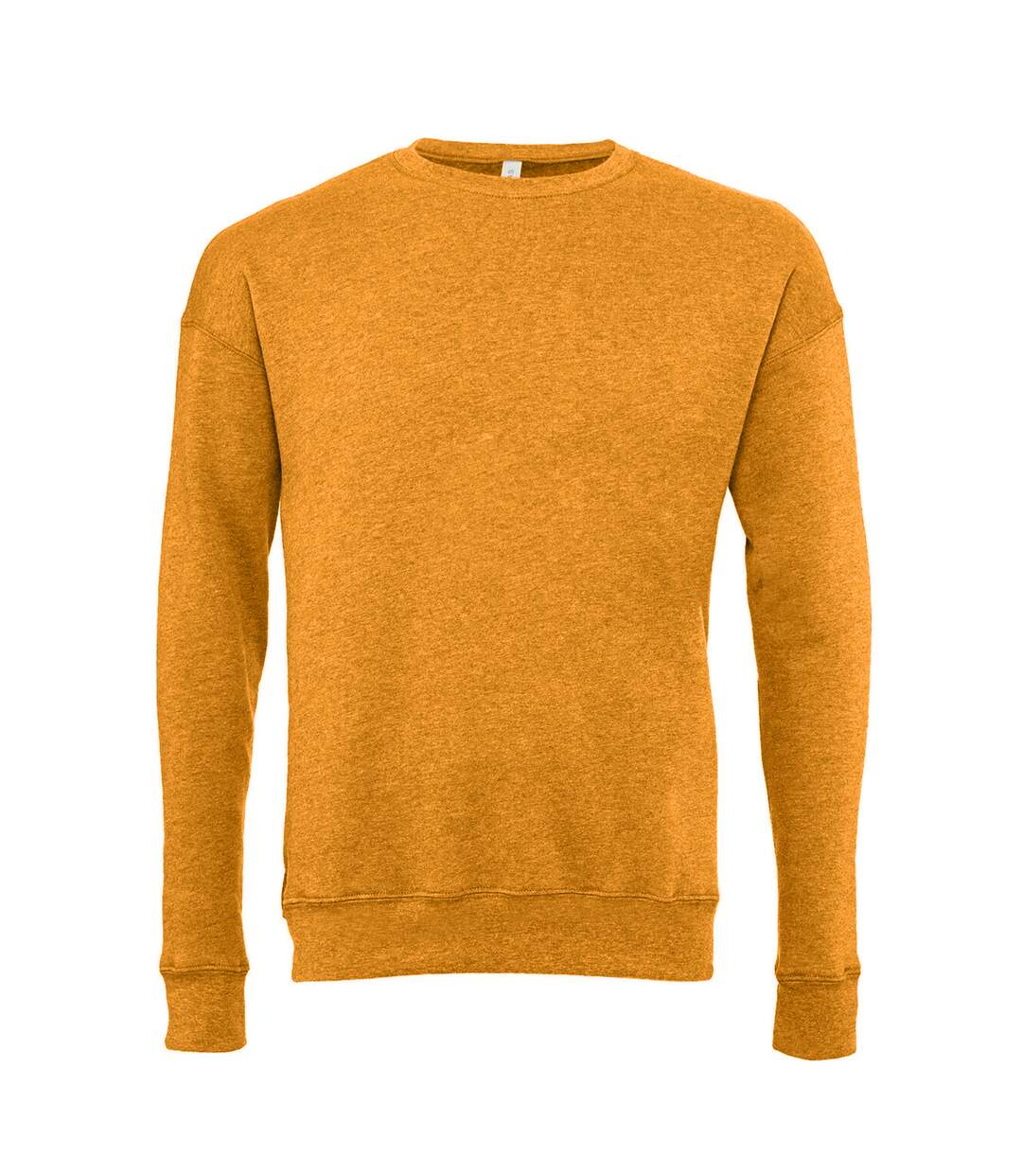 Sweatshirt Unisexe Jaune Foncé Chiné Bella + Canvas-1