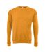 Sweatshirt Unisexe Jaune Foncé Chiné Bella + Canvas-1