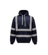 Yoko - Sweatshirt à capuche haute visibilité (Bleu marine) - UTBC3938