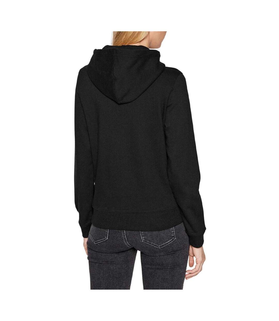 Sweat À Capuche Motif/style Logo Femme Noir Calvin Klein-3