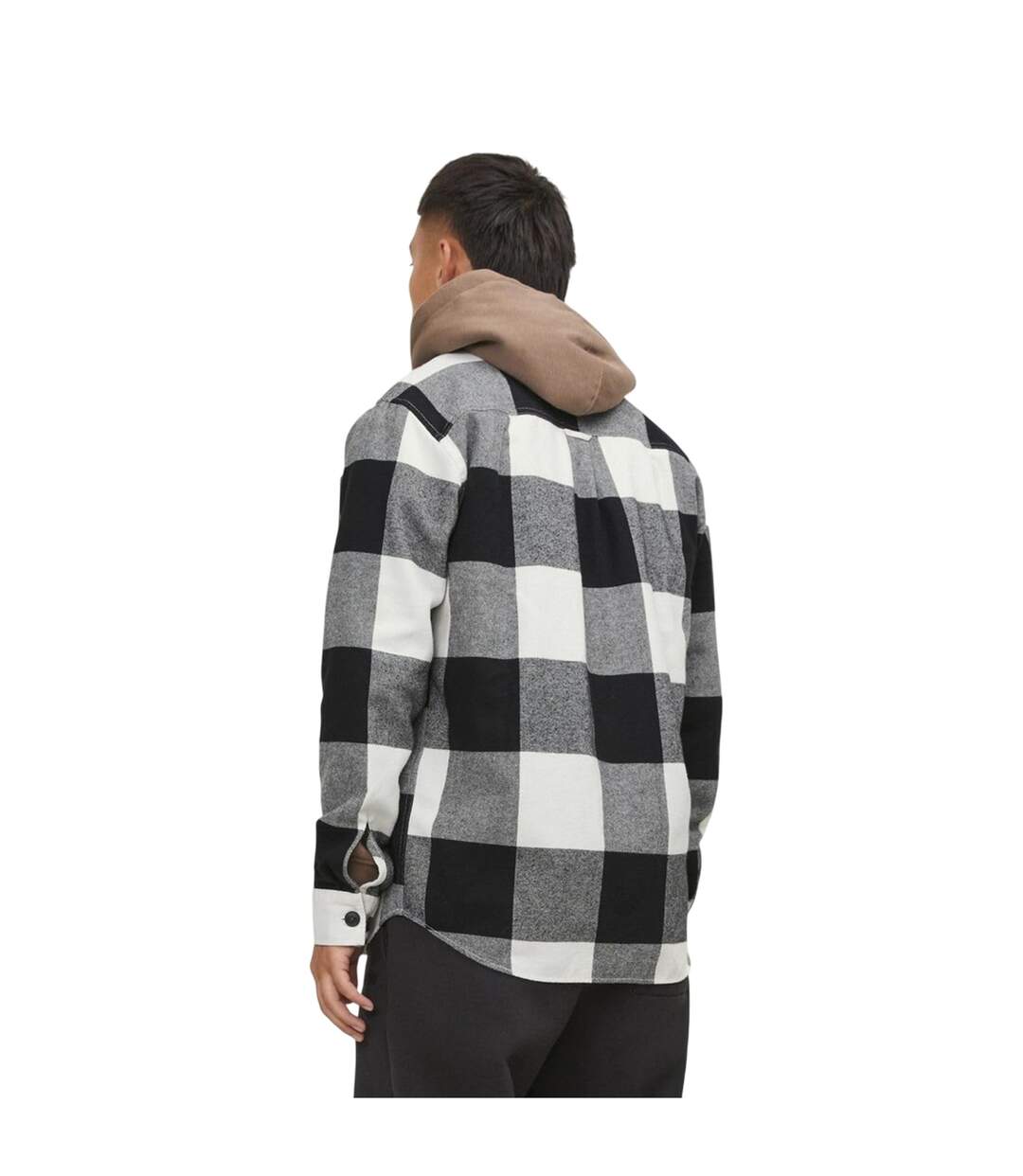 Surchemise Manches Longues Motif/style À Carreaux Homme Blanc Jack And Jones-4