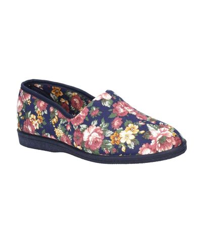 Mirak Womens/Ladies Patricia Cotton Slip-On Summer Shoes (BLUE) - UTFS122