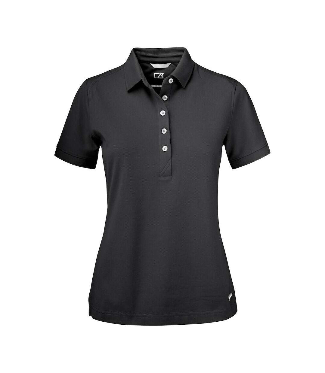 Womens/ladies Advantage Polo Shirt Black Cutter & Buck-1