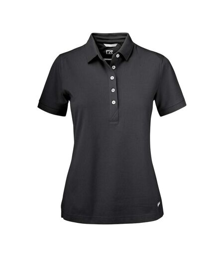 Womens/ladies Advantage Polo Shirt Black Cutter & Buck
