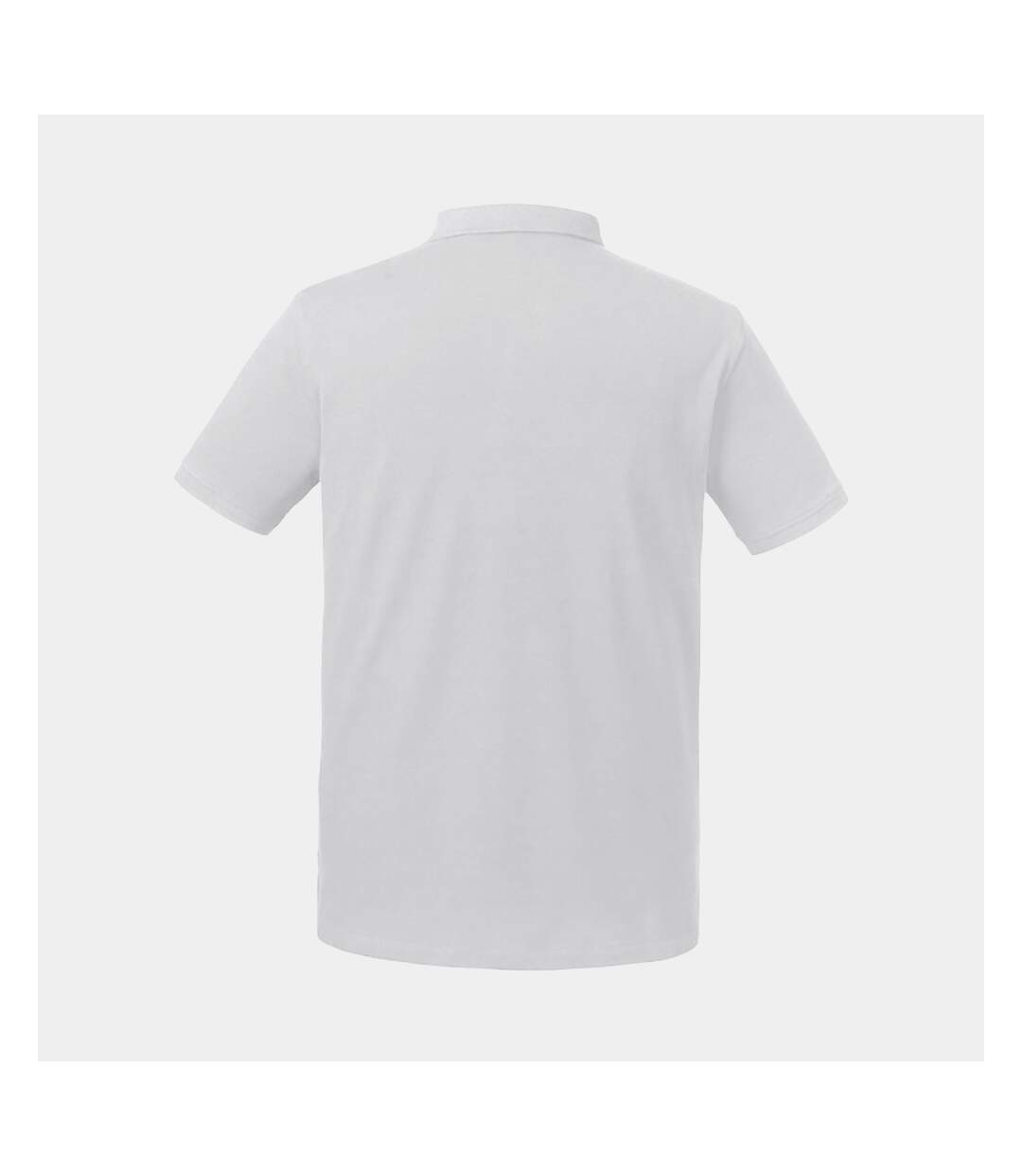 Russell Mens Pure Organic Polo (White)