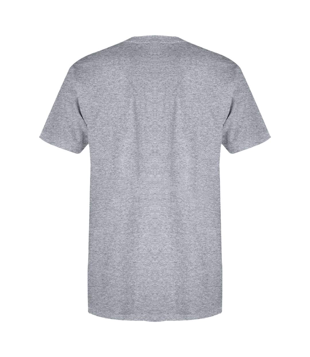 SF Men Wide V-Neck Plain T-shirt (Heather Gray)