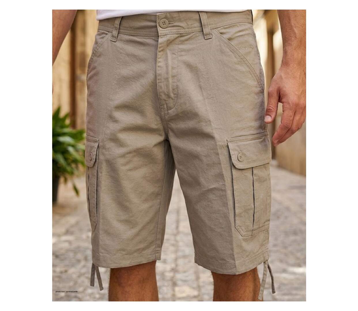 Bermuda Cargo WINCHESTER INVICTUS1 en coton et lin : le confort naturel et fonctionnel de l'été-1